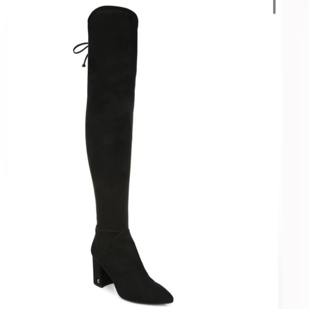 SALE!!  Thigh High Black Faux Suede Boots